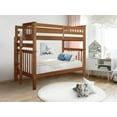 thumbnail image 5 of Bedz King Tall Bunk Beds Twin over Twin Mission Style with End Ladder, Espresso, 5 of 6