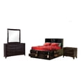 thumbnail image 2 of Phoenix Bedroom Set with Bookcase Headboard Deep Cappuccino, 2 of 6