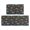 Dinosaur Skeleton Black Pattern, variant on Dinosaur and Text White Pattern Anti Fatigue Kitchen Rugs Set Of 2, Non Slip Washable Decorative Floor Mats for Kitchen Sink Laundry, 17"x30" and 17"x47"