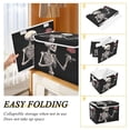 thumbnail image 4 of Ryvnso Funny Skull Roses Flower Large Lidded Foldable Storage Baskets Cubes Boxes Lids Bin for Home, 4 of 7