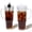 Black and White, variant on 40 oz Clear Plastic Tumbler - Reusable Iced Coffee Cup with Lid and Straw, Suitable for family gatherings, movies, car trips and outdoor iced coffee cups Perfect for Daily Use and festival gifts
