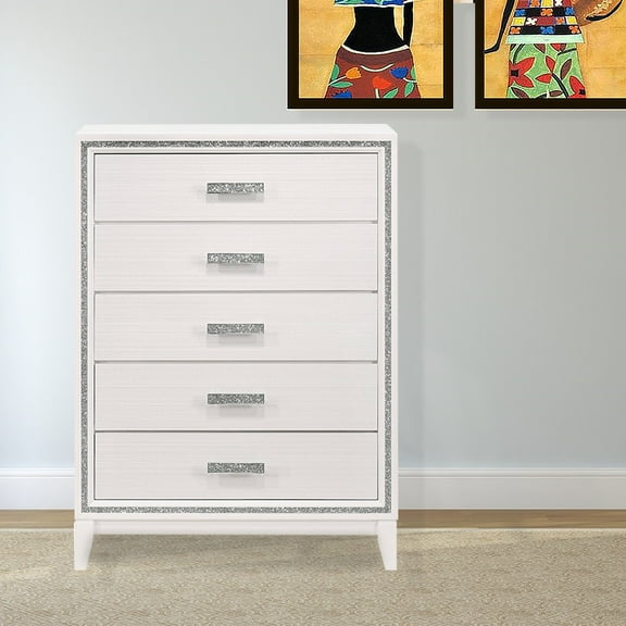 Acme Haiden Chest in White Finish 35"L x 17"W x 50"H