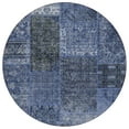 thumbnail image 2 of Addison Rugs Chantille Indoor/Outdoor Transitional Patchwork Navy Washable Round Rug, 8' x 8', 2 of 6