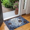 thumbnail image 2 of Happy Halloween Door Mat Decorations Horror Pumpkin Ghost Welcome Mat Retro Outdoor Inside Floor Rugs Crystal Velvet 30x17 Inches, 2 of 7