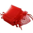 thumbnail image 2 of 100pc Mixed Colors Jewelry Gift Candy Organza Pouch Wrap Bags for Wedding Party Festival 7”x9”, 2 of 2