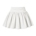 thumbnail image 5 of UAYOTSE Girls Skirts Elastic Flared Plain Tennis Skater Skirts with Built-in Shorts Kids Active Flowy Skorts,Sizes 5-6 Years, 5 of 5