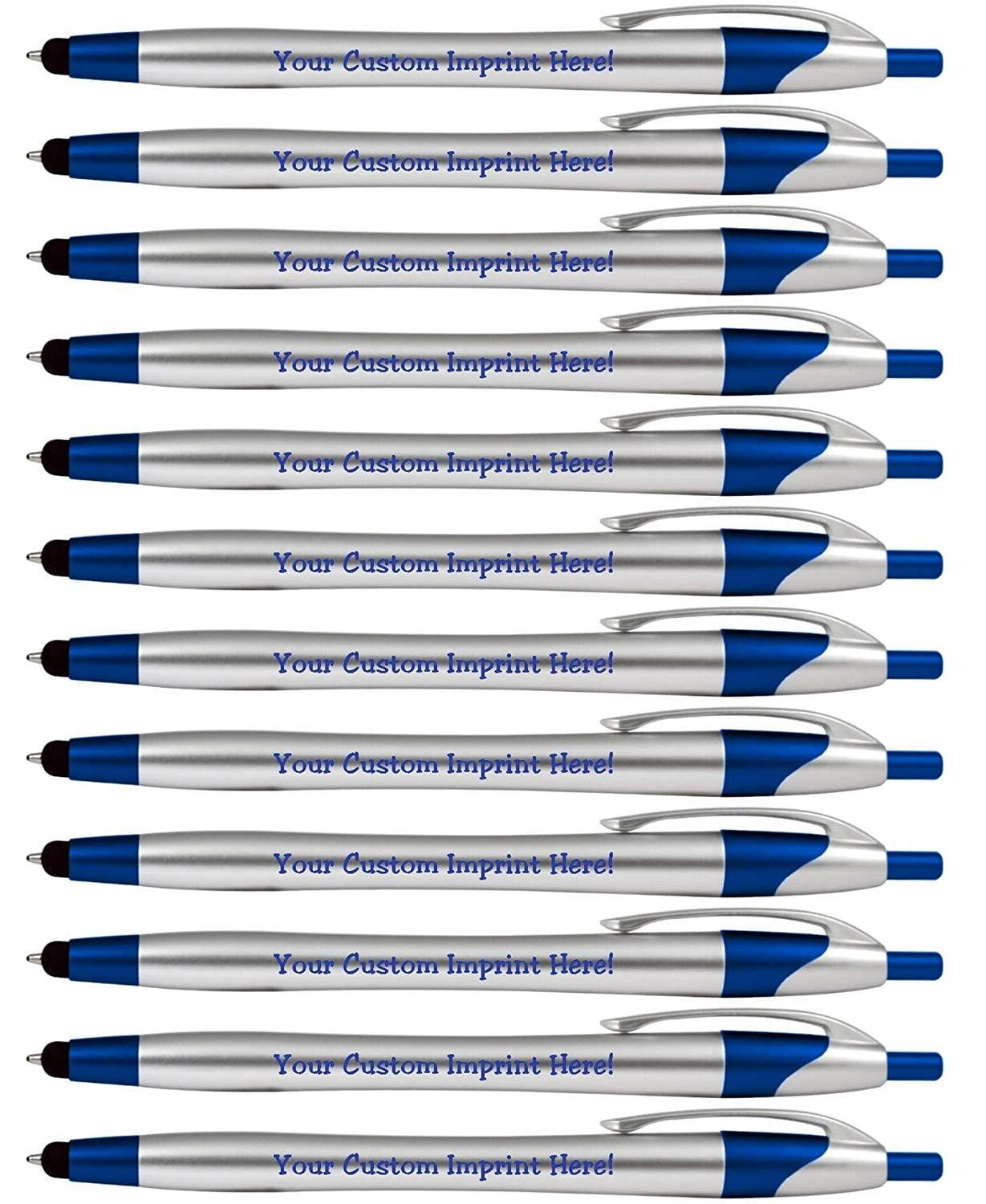 Personalized Ink Pens with Stylus The Stream Click action Custom
