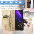 thumbnail image 4 of forSamsung Galaxy Z Fold 6 Cartoon Cute Wallet Case, Cat Dog Style Flip with ID Card Holder Premium PU Leather Cases with Wrist Strap, Magnetic Closure Folio Kickstand Cover, Gold, 4 of 12