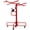 Red + Steel, variant on Drywall Lift Panel 16 ft Hoist Jack with Rolling Caster Wheels, 150 lb Capacity for Ceiling Installation, Yellow Steel Construction