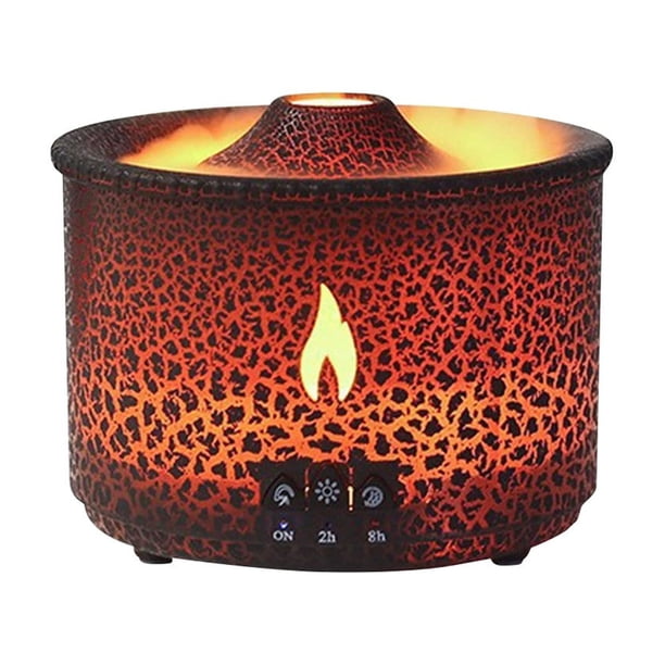 Price Slashed! Simulated Flame Humidifier Volcano Jellyfish Aromatherapy Machine Flame Aromatherapy Machine for a Limited Period