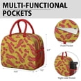 thumbnail image 6 of Lunch Bag Lunch Box for Women Reusable Insulated Lunch Bags,Water-Resistant Animal Lobster Cute Cooler Lunch Tote Bag, Large Capacity for Work Travel Picnic, 6 of 6