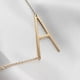 thumbnail image 4 of Initial Necklace - 18k Gold Plated Stainless Steel Large Big Letters Pendant Necklace, Script Name Monogram Necklaces For Women, 4 of 4