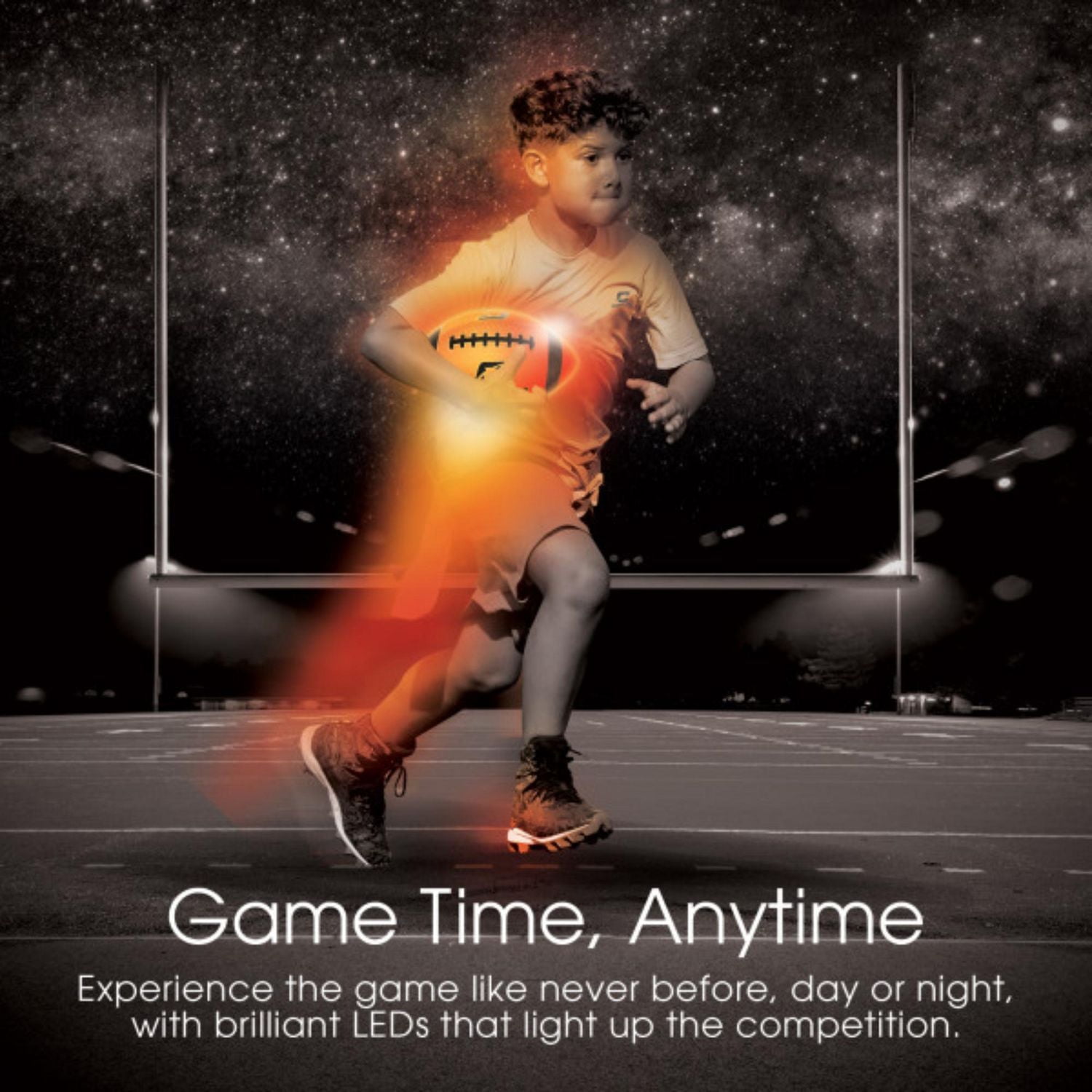 Cipton LED Light Up "Day and Night" Football, Junior Size