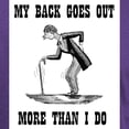 thumbnail image 3 of CafePress - BACK GOES OUT Dark T Shirt - Men's Classic Graphic Cotton T-Shirt, 3 of 4