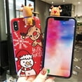 thumbnail image 2 of Christmas Mobile Phone Case Snowflake Santa Claus TPU Protective Cover, Replacement for iPhone X/XS, Type 4 Workhe, 2 of 8