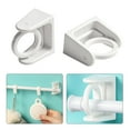 thumbnail image 4 of 2Pcs Self Adhesive Curtain Rod Bracket Rotation Adjustable Bathroom Kitchen Curtain Rod Holder Hooks For Home Kitchen Bathroom, 4 of 11