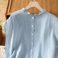 thumbnail image 4 of BUIGTTKLOP Cotton Linen Tank Tops for Women Sleeveless Shirts Crewneck Pleated Loose Fitted Summer Tanks, 4 of 6