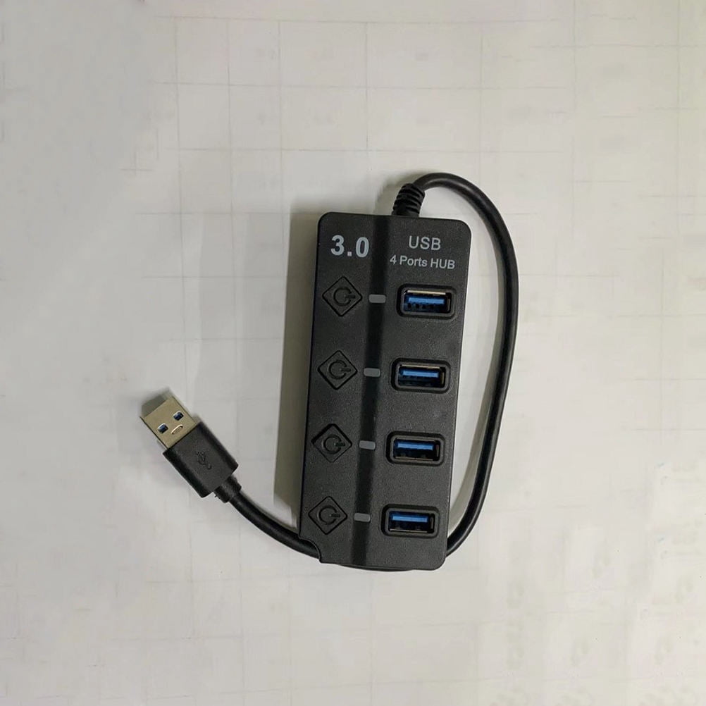 OUNONA usb port expander for laptop USB HUB Electronic Parts Black 1Set