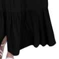 thumbnail image 7 of Yindaity Girls Summer Dresses Girls Dress Summer Ruffle Sleeve Mesh A Line Casual Party Dresses with Pockets for Kids(Black,12-13 Years), 7 of 7
