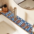 thumbnail image 2 of Yayeee Faucet Mat for Kitchen Sink 14.7" Diatomite Long Splash Guard Pad, Modern Color Circle, 2 of 7