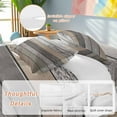 thumbnail image 2 of Retro Dark Grey Stripe Bedding Duvet Cover Set King Size 4 Pieces Peeling Paint Effect Theme Bedding Set with Zipper Closure, 1 Comforter Cover 92x106 Inches 1 Flat Sheet & 2 Pillow Cases, 2 of 7
