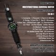 thumbnail image 5 of (negro) Reloj táctico militar 23 en 1 para hombres, relojes de supervivencia impermeables multifuncionales para exteriores con brújula, silbato, iniciador de fuego y termómetro, pulseras de reloj Pa, 5 of 5