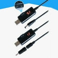 thumbnail image 5 of USB 5V To 9V 12V Boost Step Up Power Supply Cable With1 Adapter DC5.5mm 3.5mm, 5 of 10