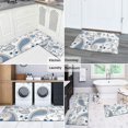 thumbnail image 5 of Blue Paisley and Floral Pattern Kitchen Rugs Sets Of 2,Anti Fatigue Kitchen Mat Rugs Non Slip Washable,Decorative Kitchen Floor Mats for Kitchen,Sink,Laundry,17"x30"+17"x47", 5 of 7