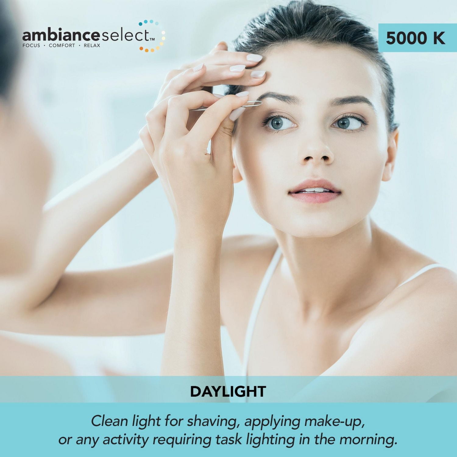 AmbianceSelectMC applique murale couleur ajustable noir de 24 po à DEL intégrée avec diffuseur en acrylique givré et télécommande murale avec gradateur, 91005759