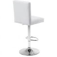 thumbnail image 2 of Meridian Furniture Joel Tabouret Réglable en Velours 33"H Blanc (Ensemble de 2), 2 of 5