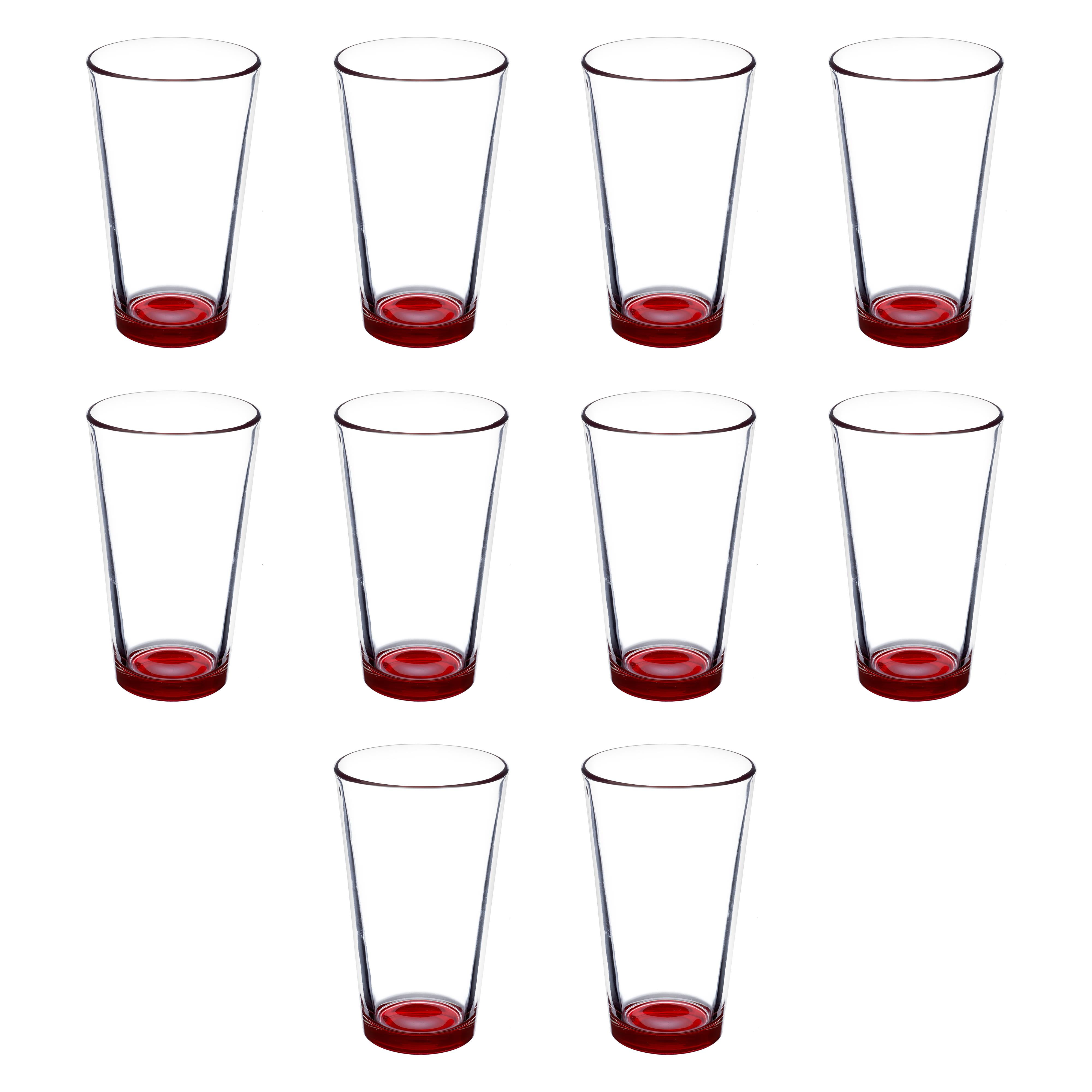 Libbey Pint Glass 16 oz. Set of 10, Bulk Pack Beer Glasses, Heavy