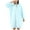 Blue, variant on Womens Fashion Bathrobe Long Sleeve Hooded Coral Velvet Pure Color Quick Dry Robe Soft Warm Casual Absorbent Winter Home Sleep Relaxation