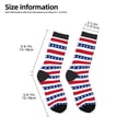 thumbnail image 2 of Rocae American Patriotic Stars And Stripes for Girls Boys Crew Socks,Children's Socks, Kids Socks, Toddler Socks: Daily Wear with Kids School Uniform, 2 of 5