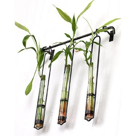 Triple Axle Hanger - Couronne Co Triple Florence Hanger and Metal Bar Hanger, M044-013, 15.5 inches tall, 2.7 ounce capacity, Clear