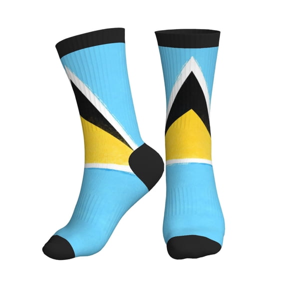 Athletic Socks Guatemala Flag Sport Running Calf Socks Crew Socks for Men Women