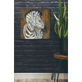 thumbnail image 3 of Epic Graffiti 'Serengeti Rock Star' by Britt Hallowell, Canvas Wall Art, 26"x26", 3 of 3