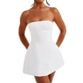 thumbnail image 3 of Women's Summer Strapless Tube Dress Sexy Off Shoulder A-line Mini Dress Backless Bodycon Dresses Cocktail Party Going Out Dress, 3 of 6