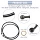 thumbnail image 4 of 1 Set 125cm 49.21" Motorcycle Braided Brake Clutch Oil Hoses Line Pipe Clutch Throttle Gas Line Fuel Pipe Black for ATV Dirt Bike, 4 of 7