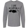 thumbnail image 3 of Inktastic I Love Camping- Tent and Trees Long Sleeve T-Shirt, 3 of 5