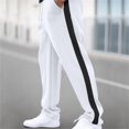 thumbnail image 2 of Men's Casual Patchwork Sweatpants Comfortable Drawstring Sportswear Trousers With Multiple Pockets For Everyday Wear, 2 of 7