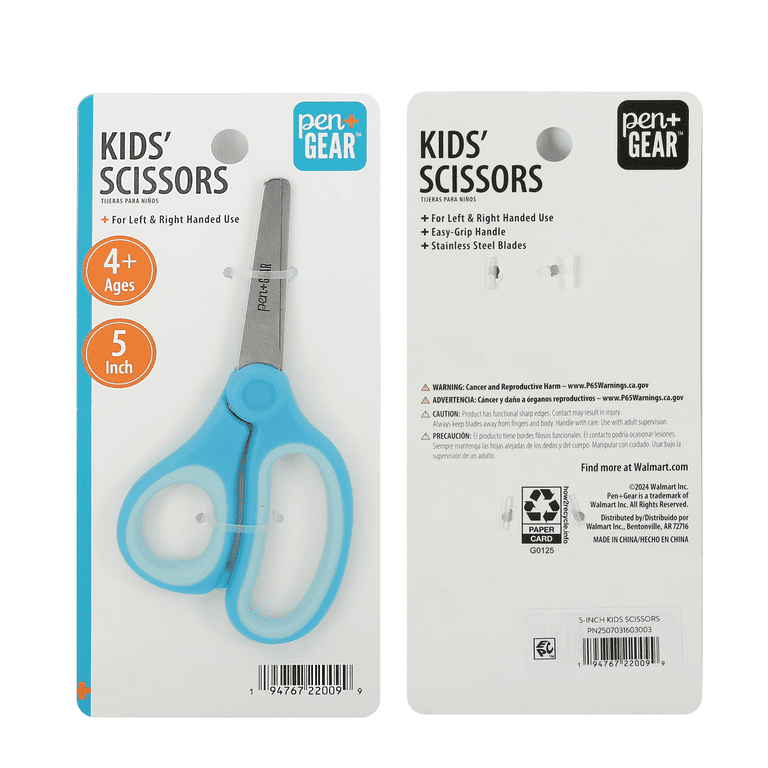 Pen+Gear Kids Scissors 5 Inch Blunt Tip School Supplies for