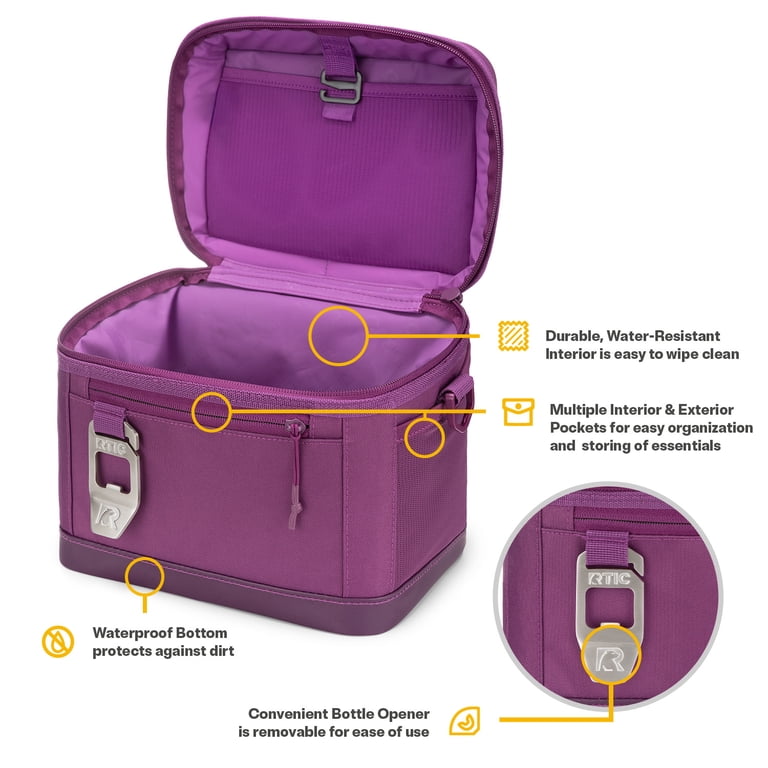 RTIC 8-Can, 5 Qt, Collapsible Soft Cooler with Bottle Opener