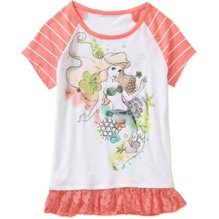 Disney Frozen Girls' Short Sleeve Hatchi Top
