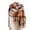 Orange, variant on Plaid Scarf for Women, Fall Winter Scarfs Wrap Shawl, Warm Large Soft Blanket Scarf for Cold Weather, Fashion Lightweight Cozy Neck Wrap for Outdoor, Travel, Daily Wear Black
