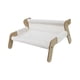 thumbnail image 1 of Sofá cama elevado para gatos, sillón elevado para gatitos, ligero, resistente y cómodo. Blanco, 1 of 9