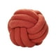 thumbnail image 3 of Plush Knot Ball Pillow Diameter 22cm Room Decoration for sofa Couch Red, 3 of 9
