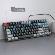 MageGee 75% Mechanical Gaming Keyboard, Blue Switch, LED Blue Backlit, 87 Keys Compact TKL Wired Keyboards