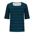 thumbnail image 4 of Blusas de Manga Corta para las Mujeres, Moda Verano Impreso, Blusas de Cuello Redondo, Chaqueta de Manga Corta para las Mujeres, 4 of 8