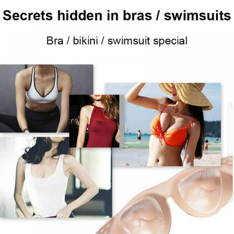 Silicone Bra Inserts,Waterproof Clear Gel Push Up Breast Pads,Bra Padding  Bust Enhancer
