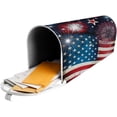 thumbnail image 6 of 4th of July American Flag Mailbox Covers Magnetic Standard Size 18x21 Inch Patriotic Mailbox Cover Magnetic Mailbox Covers Post Wraps Letter Box Cover for Home Garden Yard Decor, 6 of 6